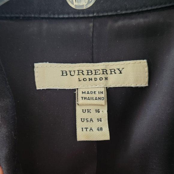 Burberry belted trench dress, black, size 14 - Picture 5 of 5
